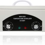High Temperature Metal Tool Cleaning Box, 110V 300W 1.5L with Timer Manicure Pedicure SPA Salon Barber Equipment for Sundry Beauty Hair Nail Metal Tools with Handle